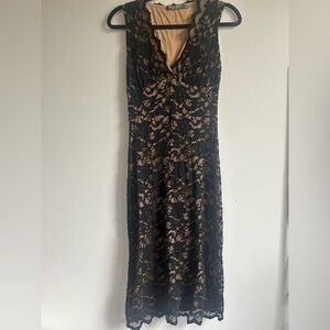 Bisou Bisou Elegant Black Lace Dress
